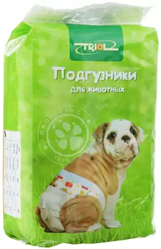 Подгузники Триол для собак XL 10 шт, 22-30 кг