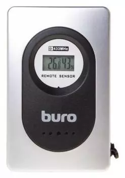 Метеостанция Buro H127G серебристый/черный
