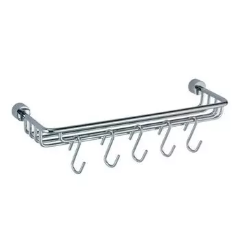 Полка металлическая с крючками WasserKRAFT Donau 9415 9060134
