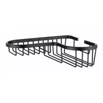 Полка настенная угловая KAISER 215*235*60 (30) Black/латунь (KH-5032)