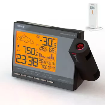 Метеостанция RST с дистанционным терморадиодатчиком 32775 и проэктором