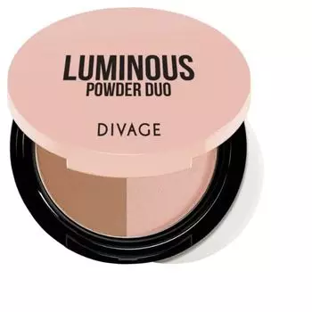 Пудра компактная двухцветная Divage Powder Duo Luminous № 01