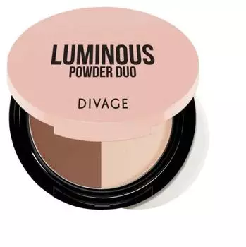 Пудра компактная двухцветная Divage Powder Duo Luminous № 02