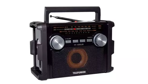 Радиоприемник Telefunken TF-1690UB черный/серый