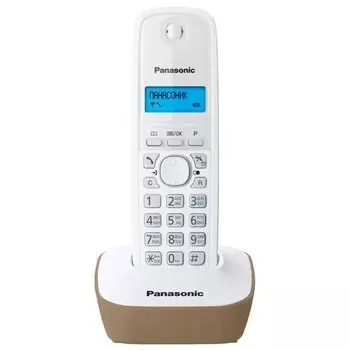 Радиотелефон Panasonic KX-TG1611RUJ бежевый/белый