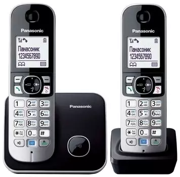 Радиотелефон Panasonic KX-TG6812RUB черный