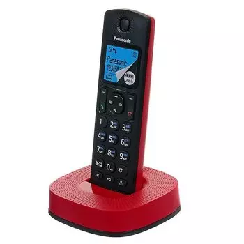 Радиотелефон Panasonic KX-TGC310RUR черный/красный