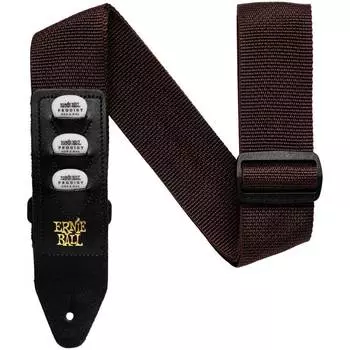 Ремень для гитары ERNIE BALL 4250 PickHolder Brown