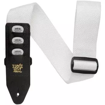 Ремень для гитары ERNIE BALL 4259 PickHolder White