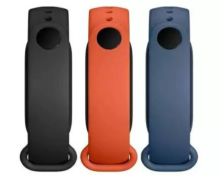 Ремешок Xiaomi для Mi Smart Band 6 Strap 3-pack Black/Orange/Blue BHR5134GL