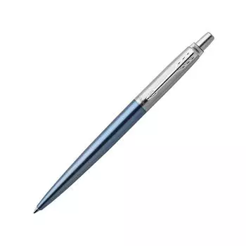 Ручка гелевая PARKER Jotter Waterloo Blue CT, корпус голубой, детали из нержавеющей стали, черная, 2020650