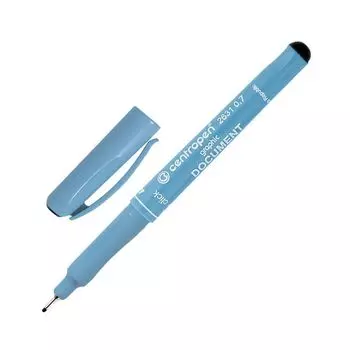 Ручка капиллярная CENTROPEN Document, ЧЕРНАЯ, трехгранная, линия письма 0,7 мм, 2631/0,7, (10 шт.)
