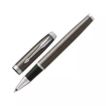 Ручка-роллер PARKER IM Core Dark Espresso CT, корпус кофейный лак, хромированные детали, черная, 1931664