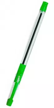 Ручка шариковая Cello Slimo Grip зеленая, корпус зеленый/прозрачный (50 шт. в уп-ке)