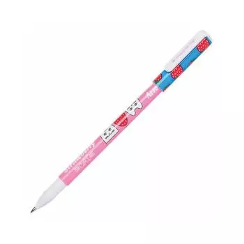 Ручка шариковая CENTRUM "Happy Cat. Strawberry", СИНЯЯ, корпус с печатью, узел 0,7 мм, 83995 (48 шт.)