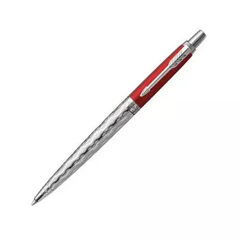 Ручка шариковая PARKER Jotter London Architecture Classic Red, корпус красный, нержавеющая сталь, синяя, 2025827