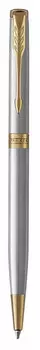 Ручка шариковая Parker Sonnet Core K427 Slim (1931508) Stainless Steel GT M черные чернила подар.кор.