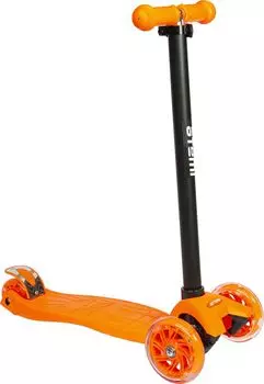 Самокат детский Atemi Super Rider , AKC02A, светодиоды перед, ОРАНЖЕВЫЙ