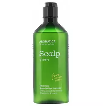Шампунь для волос укрепляющий с розмарином Aromatica Rosemary Scalp Scaling Shampoo, 400 мл