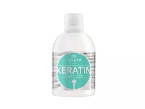 Шампунь Kallos KERATIN с Кератином и экстрактом молочного протеина 1000 мл