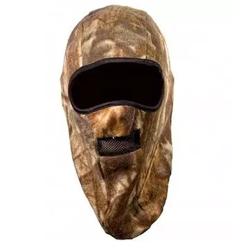 Шапка-Маска Cap-Mask-Fl-2-Bl-Xl Флис 2 Отв + Сетка Чёрн