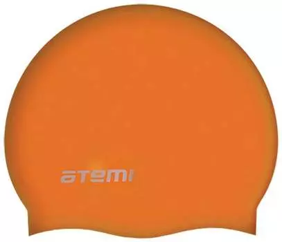 Шапочка для плавания Atemi, силикон, оранжевая, SC306