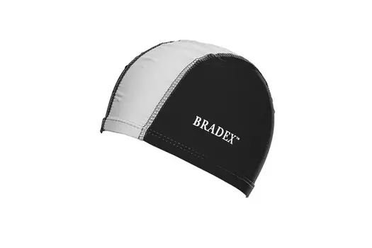Шапочка для плавания (полиамид), черно-серая (Swimming cap)