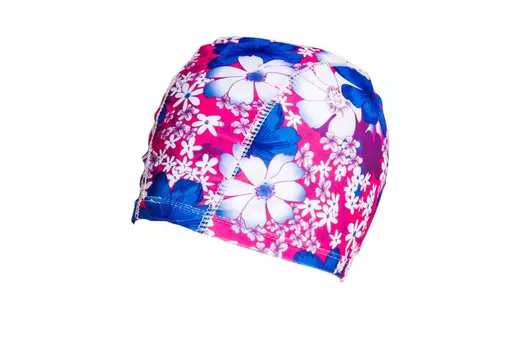 Шапочка для плавания (полиэстер), розово-синяя (Swimming cap)