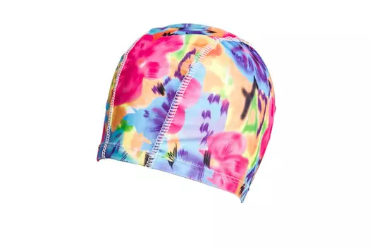 Шапочка для плавания (полиэстер), желто-голубая (Swimming cap)