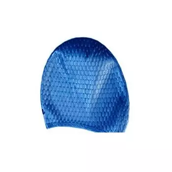 Шапочка для плавания Silicone длин волос, рифл Indigo SC700/703 Синий
