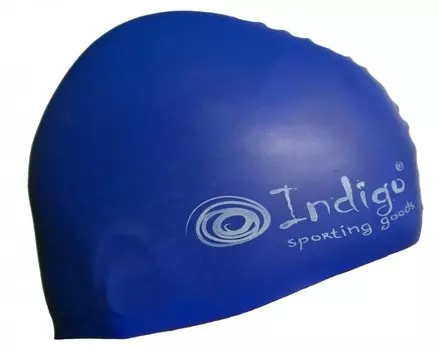 Шапочка для плавания Silicone Indigo SC100/103 однотон Синяя