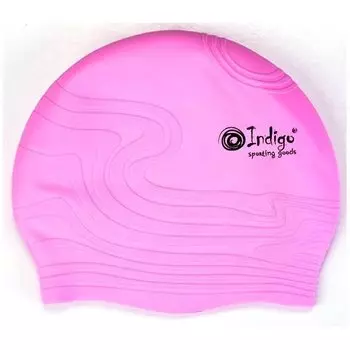 Шапочка для плавания Silicone Indigo SC300/305 Волна дет Розовая