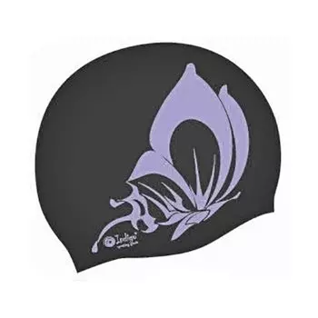 Шапочка для плавания Silicone Indigo SCBT100/102 рис Бабочка Чёрный