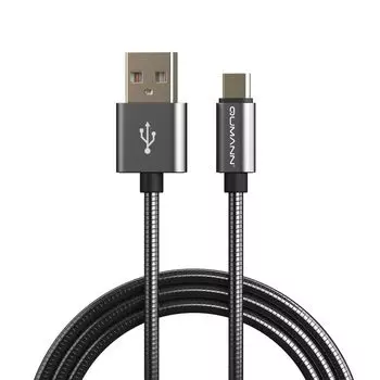 Шнур Qumann USB-microUSB 1м черный