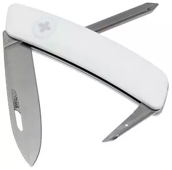 Швейцарский нож SWIZA D02 Standard, 95 мм, 6 функций, белый