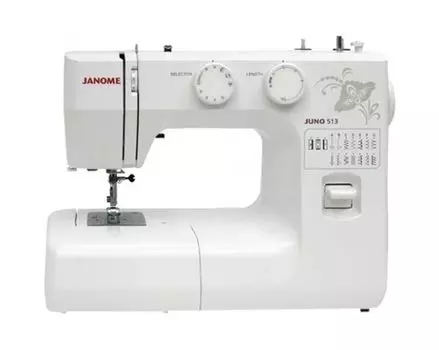 Швейная машина Janome Juno 513 белый/цветы