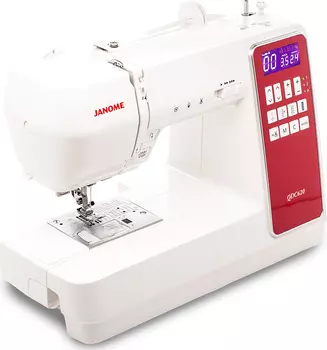 Швейная машина Janome QDC620 белый/красный