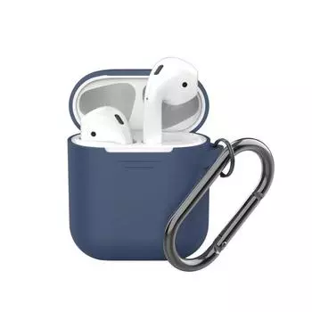 Чехол силиконовый Deppa для AirPods синий