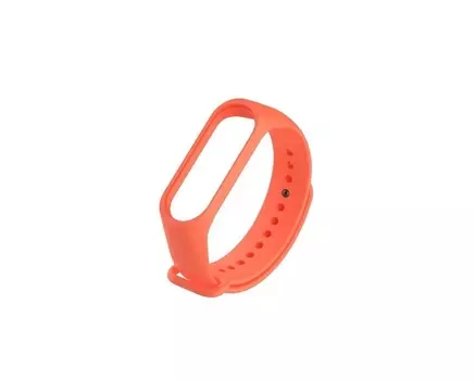Силиконовый ремешок BoraSCO для Xiaomi Mi Band 3/4 оранжевый