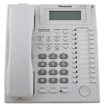 Системный телефон Panasonic KX-T7735RU белый