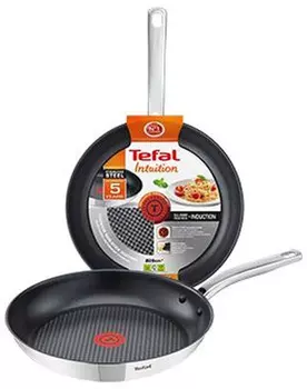 Сковорода блинная Tefal Intuition SS2 A7030415 24 см (2100102546) серебристый