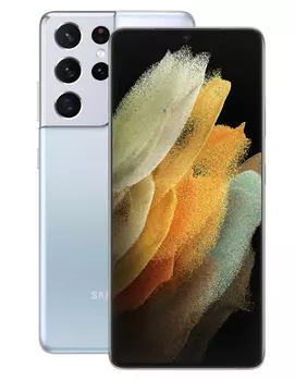 Смартфон Samsung Galaxy S21 Ultra G998 12/256Gb Серебряный Фантом