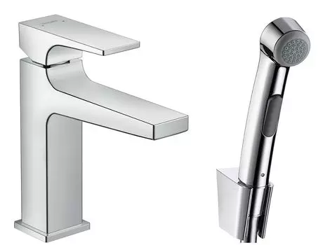 Смеситель для раковины с гигиеническим душем Hansgrohe Metropol 32522000