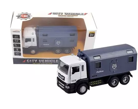 Спецтехника инерц.на бат(свет,звук)1:50 кабина металл в кор. 5006