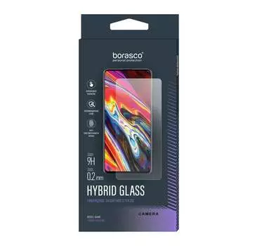 Стекло защитное BoraSCO (Экран+Камера) Hybrid Glass для Realme Narzo 50i Prime