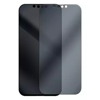 Стекло защитное гибридное Антишпион Krutoff для iPhone 14