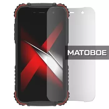 Стекло защитное гибридное МАТОВОЕ Krutoff для Doogee S35
