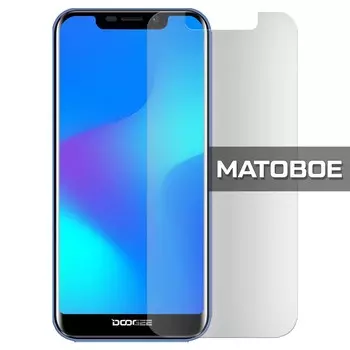 Стекло защитное гибридное МАТОВОЕ Krutoff для Doogee X70