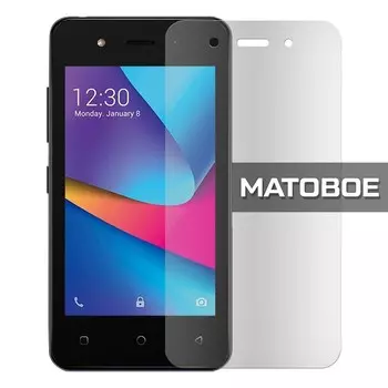 Стекло защитное гибридное МАТОВОЕ Krutoff для ITEL A14