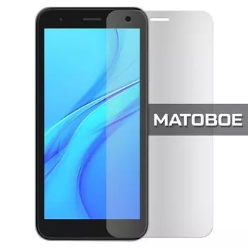 Стекло защитное гибридное МАТОВОЕ Krutoff для ITEL A27